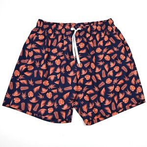 Bearbottom Swim Trunks Mens XL Geometric Printed Beach‎ Shorts Unlined 7" Preppy